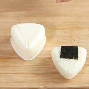 Combo 2 Khuôn làm cơm nắm sushi hình tam giác chống dính to và nhỏ nhựa PP cao cấp