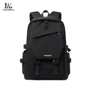 LouisWill กระเป๋าสะพายเดินทางกันน้ำแบคแพ็คสำหรับผู้ชายกระเป๋าสะพายวิทยาลัยกระเป๋าธุรกิจกระเป๋าสะพายไหล่แบบลำลองกันขโมยกระเป๋าเป้สะพายหลังกระเป๋านักเรียน