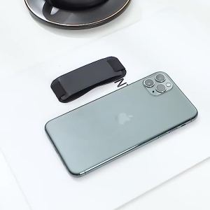 vbpbsql | Universal Anti-Slip Leather Finger Holder Elastic Phone Stand for Single-Hand Operation Secure Grip Back Cover Strap for iPhone
