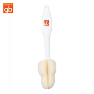 GB | Bộ Bàn Chải Rửa Bình Sữa & Núm Ti Silicone Dạng Bọt Biển Cho Trẻ Sơ Sinh