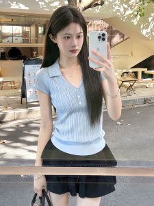 PEIXI | Youthful Unique Blue T-shirt