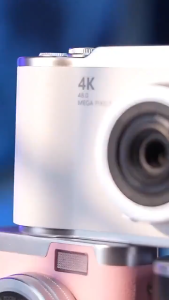 LK-007 Kids Digital Camera HD 1080P Video 48MP Camera Selfie Camera with Flip-Up Monitor Mini Kids Camera