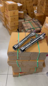 กระบอกโช้คหน้า ซ้าย+ขวา สีชุบโครเมี่ยม เวฟ100 เวฟ110 ดิส HONDA WAVE100 WAVE110 DISC ปลอกโช้ค ปลอกโช้คหน้า เดิม ปลอกโช๊คหน้า โช้คหน้า