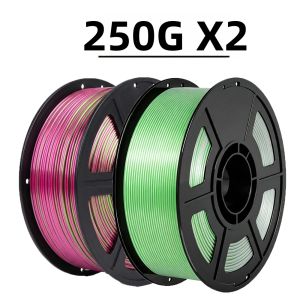 Sợi Nhựa PLA Silk 3D In 3D Hai Màu Đỏ Xanh 250gx2 Đường Kính 1.75mm Đóng Gói Chân Không Dùng Cho Máy In 3D