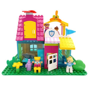 Large Particle Building Blocks Ferris Wheel Castle House Playground Loose Parts Childrens Toy Accessories Compatible with Other Brands