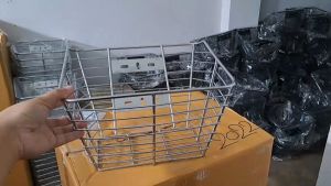 ตะกร้าหน้า #รุ่นประยุกต์ WAVE 110s/110/110i/110i new ตัวธรรมดา วัสดุเหล็กชุบโครเมี่ยมเงา พร้อมน็อตอุปกรณ์ติดตั้ง แข็งแรงได้มาตรฐาน โรงงานขายเอง