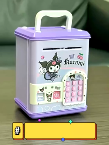 SG In Stock Piggy Box Cute Piggy Bank Kuromi Childrens Piggy Bank Password Digital Piggy Bank