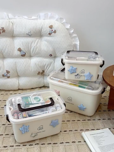 Nearra Large‑capacity Medicine Box Organizer Multi Purpose Family First Aid Kit Medical Storage