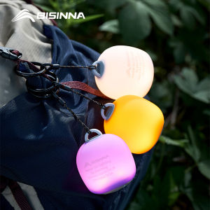 BISINNA | BISINNA 1/2pcs Portable Camping Lantern Lightweight USB Rechargeable Light Mini Squeeze Silicone Lamp for Tent Hiking Emergency