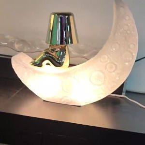 Đèn ngủ trăng bán nguyệt Đèn để bàn hoặc tab đầu giường phòng ngủ hình mặt trăng khuyết làm đèn decor trang trí phòng ngủ cho bé phòng khách kích thước lớn 3 chế độ ánh sáng (Đèn 5W) - Combosett