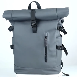 Heroic Knight Expandable Roll-Top Backpack Waterproof USB Port 15.6" Laptop Compartment Backpacks