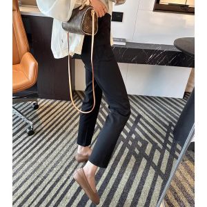 Tencel Cigarette Jeans Women Summer Thin Small Size Eight Nine Ice Silk Straight Narrow Version French Bread Pants Casual High Waist