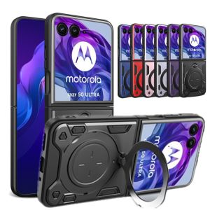 szhaiyu | Heavy Duty Protective Magnetic Cover For Motorola Moto Razr 70 60 50 40 Ultra Razr+ 2026 2025 2024 Case With Ring Holder Stand
