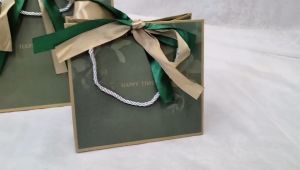 ☘️☘️ ถุงหูหิ้ว ถุงใส่ ของขวัญ HAPPY TIMES ถุงกระดาษใส่ของขวัญ