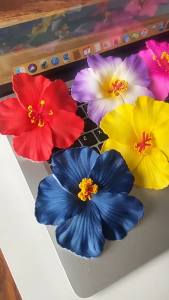 Jepit Rambut Bunga Kembang Sepatu Hiasan Kepala Gadis Aksesoris Rambut Bunga Jepitan Rambut Bunga Plumeria Hawaii Bunga Hibiscus Hairpin Jewelry Summer Beach