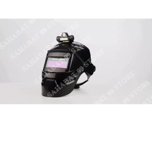 COD Helm Las Otomatis Auto Darkening True Color Welding Mask with LED / Helm Las Pelindung Wajah / Helm Las Safety / Helm Las Full Face / Topeng Helm Las 1 Set Lampu Senter / Kacamata Las Otomatis