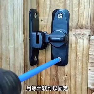 Heavy-Duty Flip-Up Door Latches 90/180 Degree Door Lock Home Security Sliding Door Latch Anti-theft Lock Zinc Alloy Doors Bolts