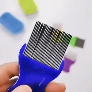 Sisir Kutu Logam Besi Stainless Gagang Panjang Dan Pendek / Lice Removal Comb / Serit Pembasmi Ketombe Telur Kutu - HOMIA