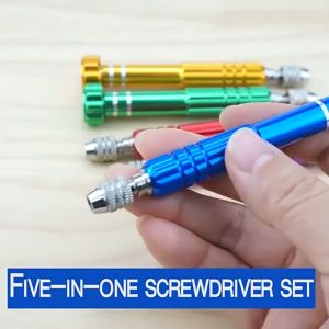Toolshub 5 in 1 Precision Screwdriver Set with Micro Tips Ergonomic Grip and ESD Protection for Mobile Repair