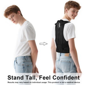 1PCS Posture Corrector for Kids & Teens - Adjustable Back Brace with Shoulder Pads - Spine Support to Prevent Slouching