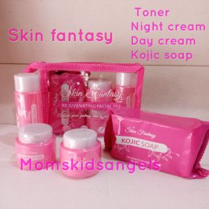 Skin Fantasy Rejuvenating Facial Set Toner Soap Day Cream Night Cream