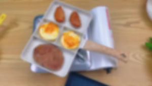 Chảo Rán Bít Tết 4 Lỗ Chống Dính 26cm Hợp Kim Nhôm Dày Dùng Được Cho Trứng Bánh Kếp Tương Thích Với Bếp Gas Và Bếp Từ