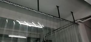 PVC Plastic Curtain 1.8mm x 180mm x 40m with Ribbed Storage/Chiller/Freezer Room Air-conditioned Room