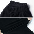 Girls Black Ballet Pants Dance Tights of Skirt Asymmetrical Chiffon Skirts Kids Training Pants Athletic Pants for Dance Daily. 