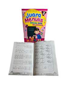 buku juara menulis angka dan bilangan jilid 1 dan 2 (16x24cm)