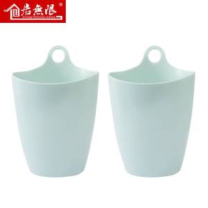 Desktop Hanging round Trash Can Bathroom Face Towel Mini Paper Basket Simple Creative Coverless Storage Tube Household Use