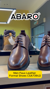 ABARO Men Faux Leather Formal Shoes CSA739U2 Men Formal Shoes/Kasut Formal Lelaki