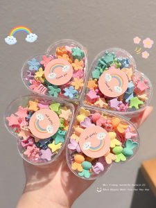 NING ZHOU | Children Colorful Flower Hair Clips for Bangs & Flyaways Small