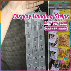 KLIMO 62.5CM Display Hanging Strips Supermarket Snack Injection Plastic Strip Clear With Hook