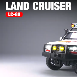1:24 Scale Toyota LC80 SUV Alloy Car Model Light & Sound Effect Diecast Car Toy Collection For Kids