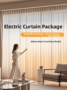 Automatic Quiet Light-Blocking New Custom Curtains