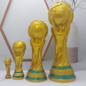 Piala dunia asli murah warna emas replika trophy fifa world cup