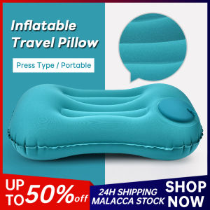 Portable Inflatable Pillow Press Type U-Shaped Neck Pillow for Office Airplane Car Camping Travel Sleeping Air Pillow Ultralight Inflatable Pillow