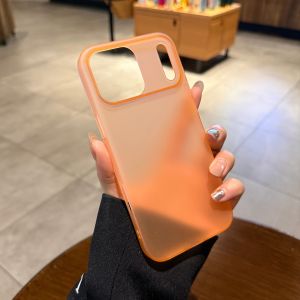 AO.HU | Semi-transparent Matte Anti-fingerprint Orange Phone Case