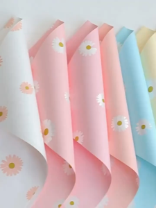 20pcs | Daisy Bouquet Wrapping Paper  – Fresh As You Floral Design Perfect for fresh bouquets gift