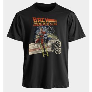 Sci-fi Star Wars Printed Cotton Short Sleeve American Street Mens and Womens Summer Sports Loose Daily Crew Neck T-Shirt