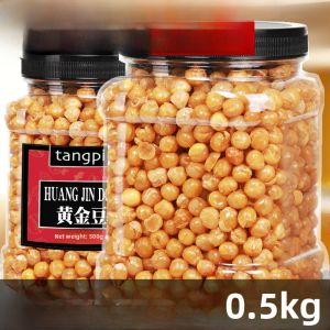 Gold Bean Fried Peas 500g Can Beef Flavor Crispy Spicy Snacks Year Goods Tangpin Brand Zhejiang Province Chinese Snacks