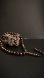 Tasbih Kayu Gaharu 33 Butir ASLI Wangi Original Kalimantan Grade A