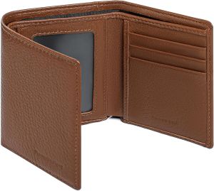 Pomelo Best Mens Genuine Leather Wallet - RFID Blocking 11 Compartments Slim Credit Card Holder