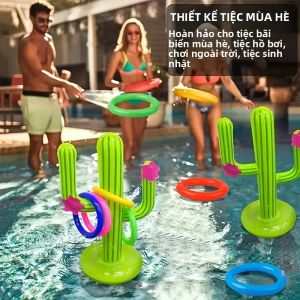 Bộ Xương Rồng Bơm Hơi Cho Bể Bơi Bãi Biển Đồ Chơi Tương Tác PVC Trò Chơi Tiệc Nước Ngoài Trời Mùa Hè Thích Hợp Cho Độ Tuổi 3+