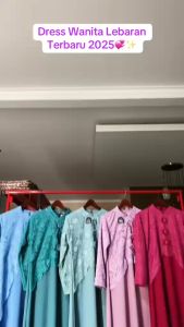 Dress Kaella Cringkle Maxy Brukat Gamis Kondangan Kekinian Simpel Elegant 2024