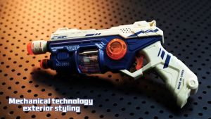 SYARIAH TOYS: Mainan Tembak-Tembakan Anak Laser Gun Bullet Sound 3D Light Snow Vibration