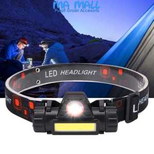 Senter Kepala Led Mini COB HeadLamp Recharger A83 Bisa Putar Di Cas Dicopot