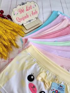Sét 5 Quần Lót Đùi Bé Gái (0546) Size :7 - 31 Kg Cotton 100% Thấm Hút Tốt Mềm Mại Giãn Tốt Cực Xinh Xắn  - Đồ Lót Quỳnh Anh