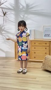 Baju Cheongsam Anak Perempuan Impor Qipao Dress Chinese Imlek YUMI