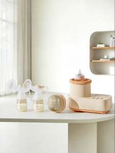 Electric Double Breast Pump Warm Milk